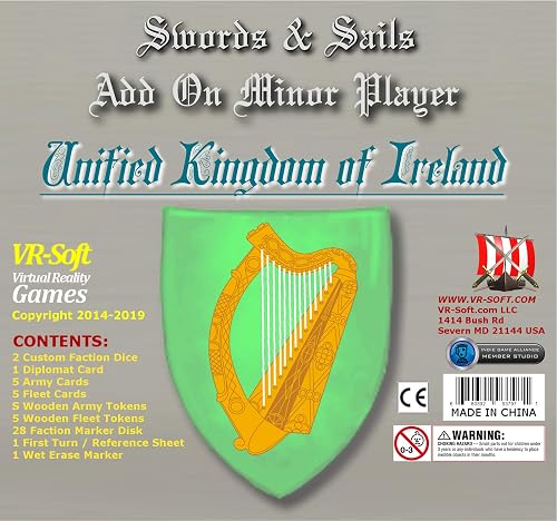 VR-SOFT VIRTUAL REALITY GAMES Swords & Sails: Unified Kingdom of Ireland Minor Player Add-On