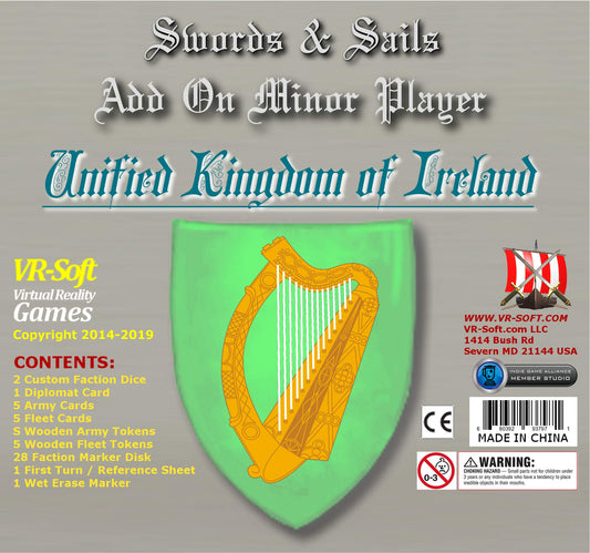 VR-SOFT VIRTUAL REALITY GAMES Swords & Sails: Unified Kingdom of Ireland Minor Player Add-On