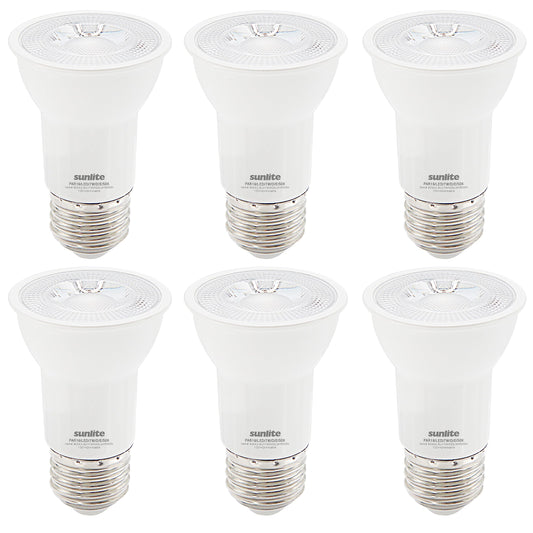 Sunlite 41568 LED PAR16 Long Neck Recessed Spotlight Bulb, 7 Watt, (75W Halogen Replacement), 500 Lumens, Medium (E26) Base, Dimmable, ETL Listed