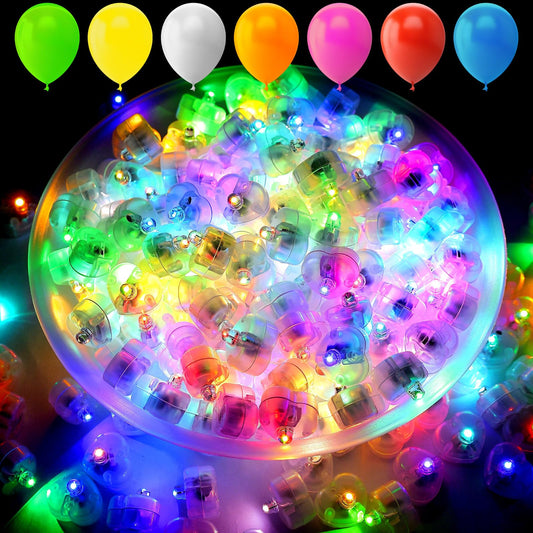 200Pcs LED Balloon Light,for Easter Egg Lights Rainbow Colored Mini Ball Lights Indoor Outdoor Waterproof Twinkle Light for Christmas Proposal