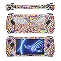 MightySkins Carbon Fiber Skin Compatible with Asus ROG Ally - Gobstopper | Protective, Durable Textured Carbon Fiber Finish | Easy to Apply