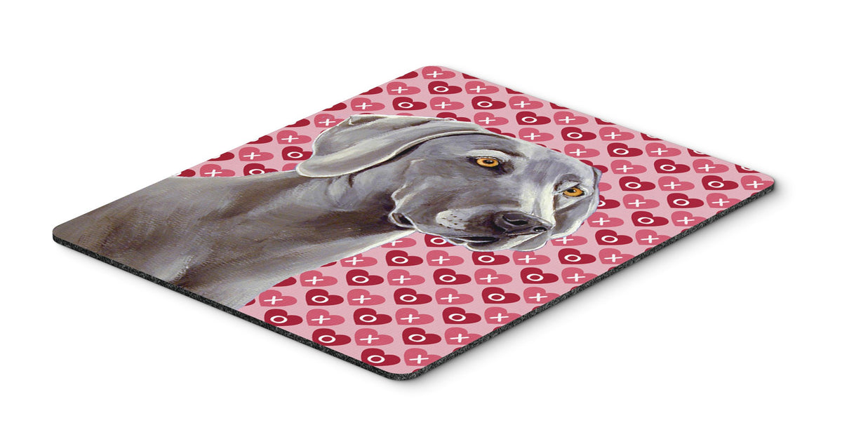 Caroline's Treasures LH9161MP Weimaraner Hearts Love and Valentine's Day Portrait Mouse Pad, Hot Pad or Trivet for Home Office Gaming Working