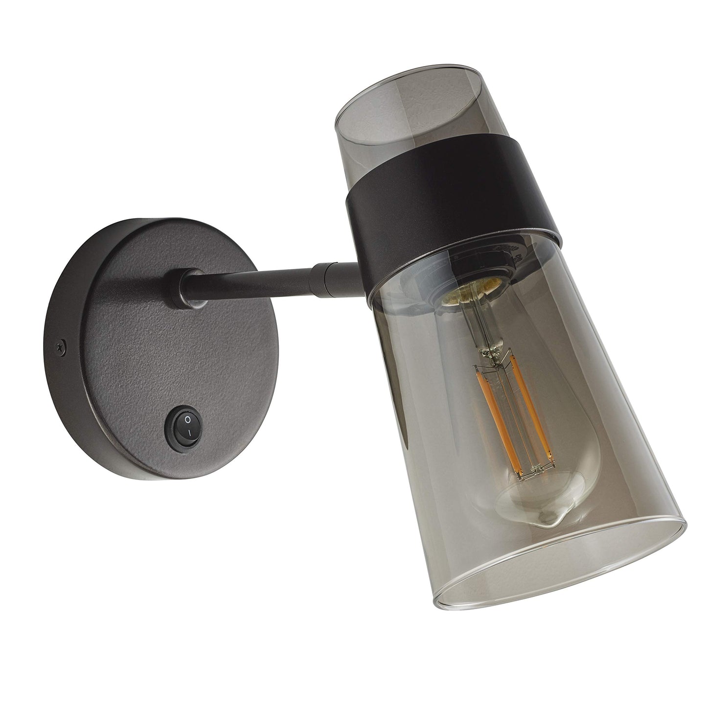 Linea di Liara Ibiza Dark Bronze Wall Sconce Wall Lighting Fixture Swivel Wall Mounted Lamp with On and Off Switch Bedside Wall Lamp for Bedroom Wall