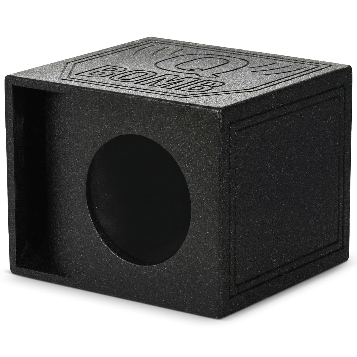 QPower Single 12" Vented Car Audio Subwoofer Box, 1.4 Cu Ft Airspace