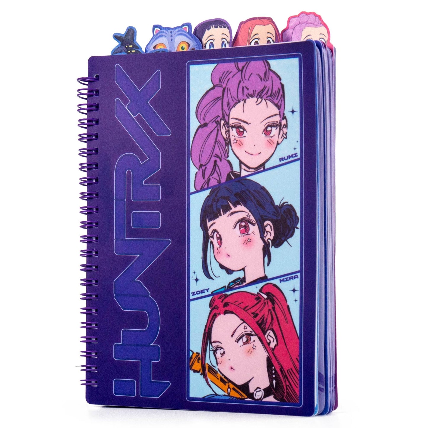KPop Demon Hunters™ Huntr/x Tab Journal with 80 Lined Pages, Spiral-Bound, Notebook Size 6x8, Official KPop Demon Hunters Merch for K-Pop Fans