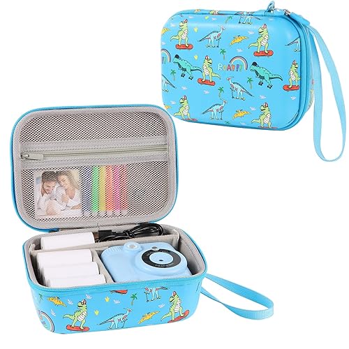 Kids Camera Case Compatible with ESOXOFFORE, for Dylanto, for Cimizi, for DUDUDRAGON for Instant Print Camera and Print Paper, Cute Hard Camera