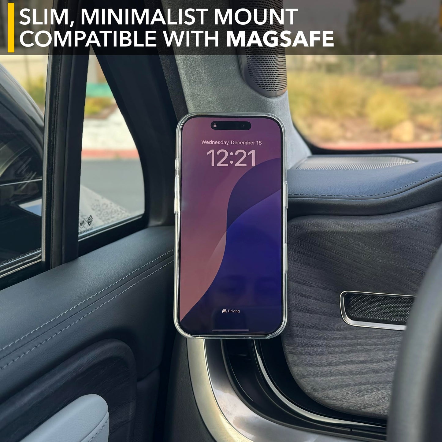TWRAPS Dashboard Phone Holder for Rivian R1S & R1T, Compatible with iPhone and Android Cases, No Glue or Screws Anchors on Dash AC Vents, R1 2021-2026