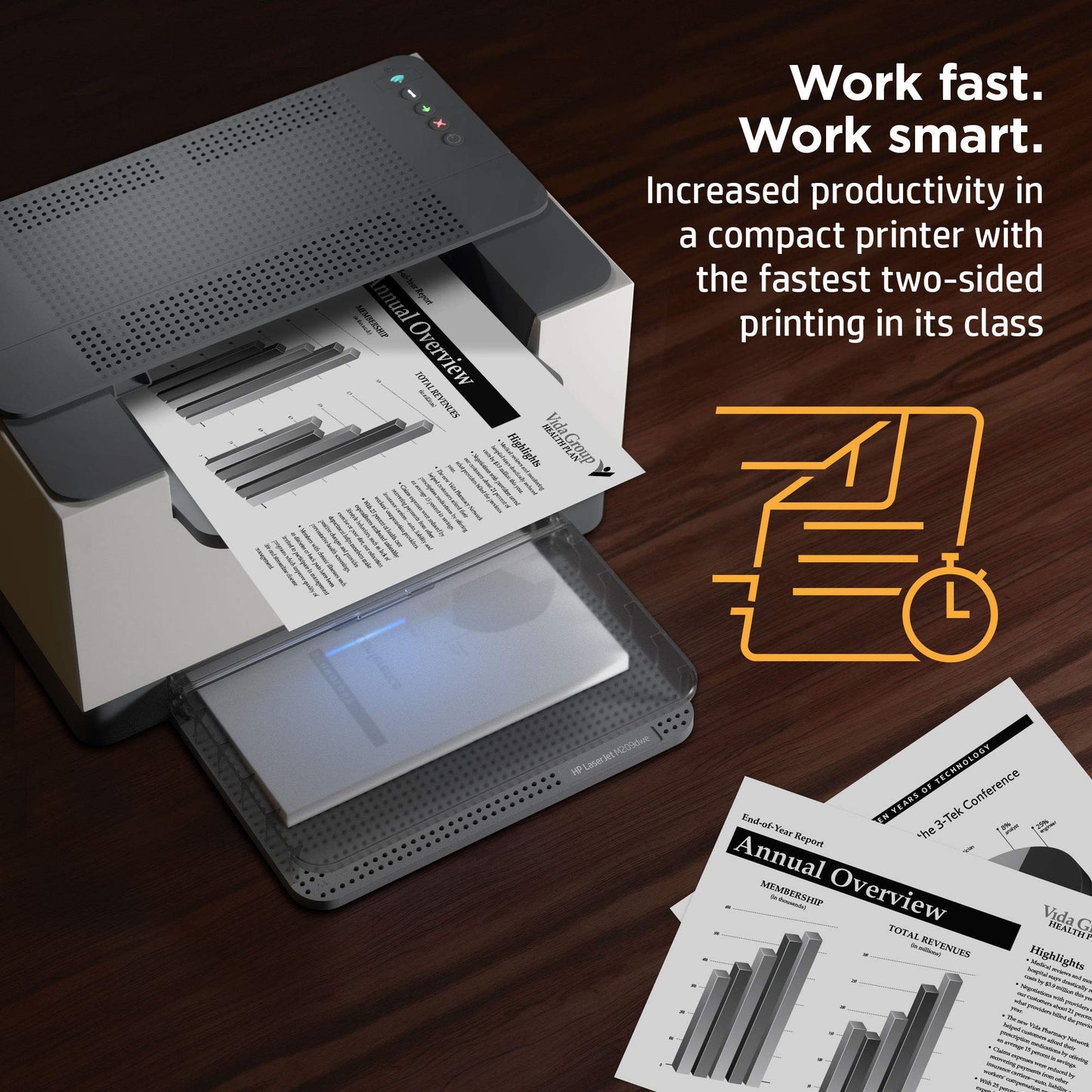 HP LaserJet M209dwe Wireless Monochrome Printer with built-in Ethernet & fast 2-sided printing, HP+ and bonus 6 months Instant Ink (6GW62E)