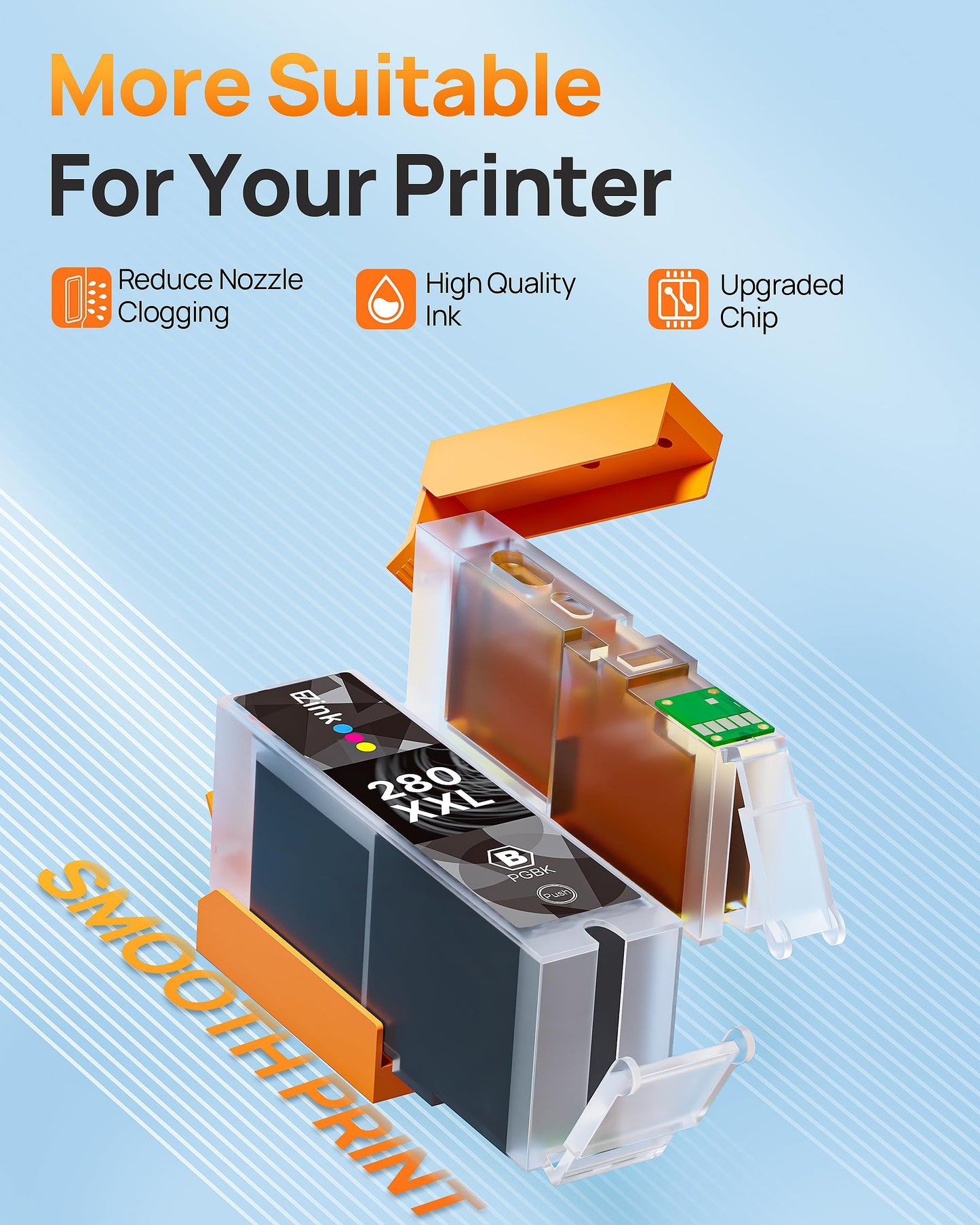 E-Z Ink TS9120 Ink Cartridges Compatible for Canon 280 281 Ink Cartridges