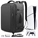 Fxcelets Carrying Case for PS5, Protective Travel Backpack Fits for Playstation 5 Console, Headset, 15.6" Laptop, More Game Discs and Gaming