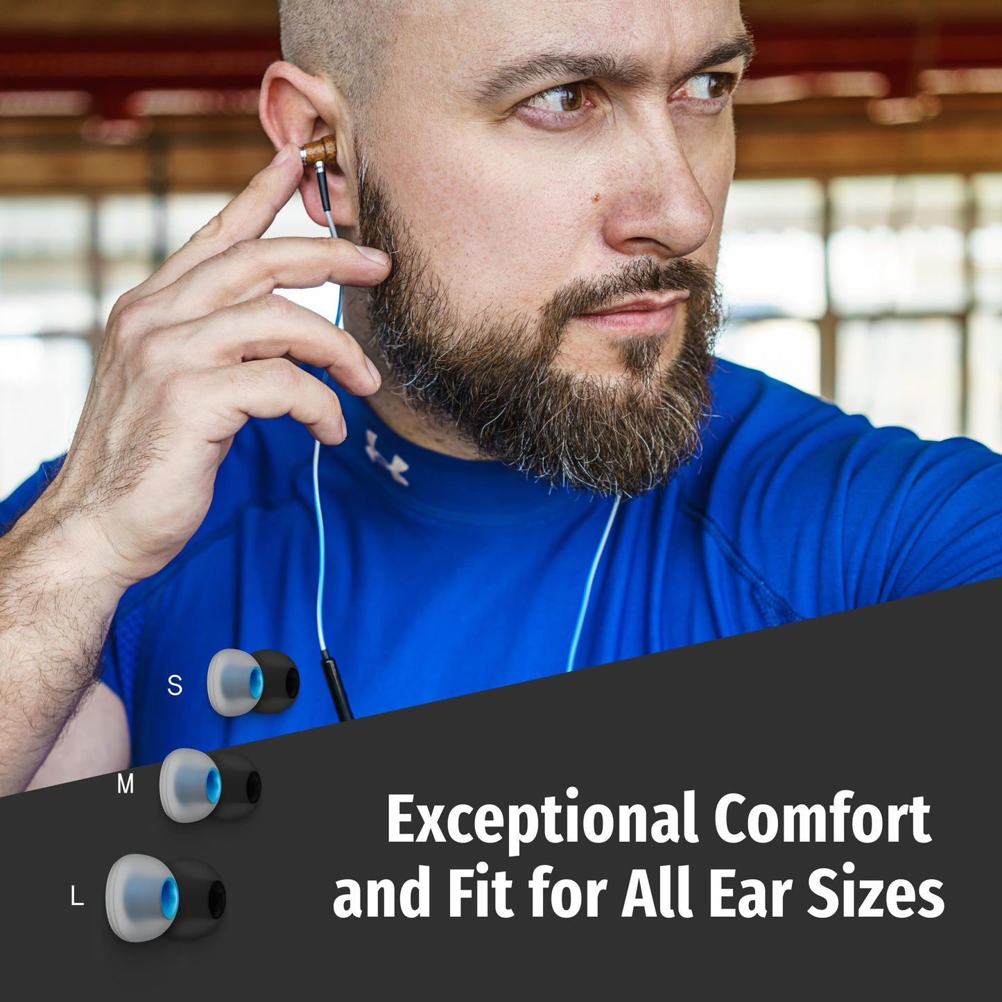 Symphonized Wired Earbuds 3.5mm Jack - Wooden Earphones with Mic & Volume Control, Plug In Ear Headphones Wire, Corded Ear Buds Wired Earbuds