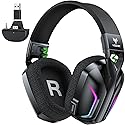 WESEARY Wireless Gaming Headset for Xbox Series X|S, 2.4GHz Ultra-Low Latency Headset with Noise Cancelling Mic for PC, PS5, PS4, Switch, Mac, 3D