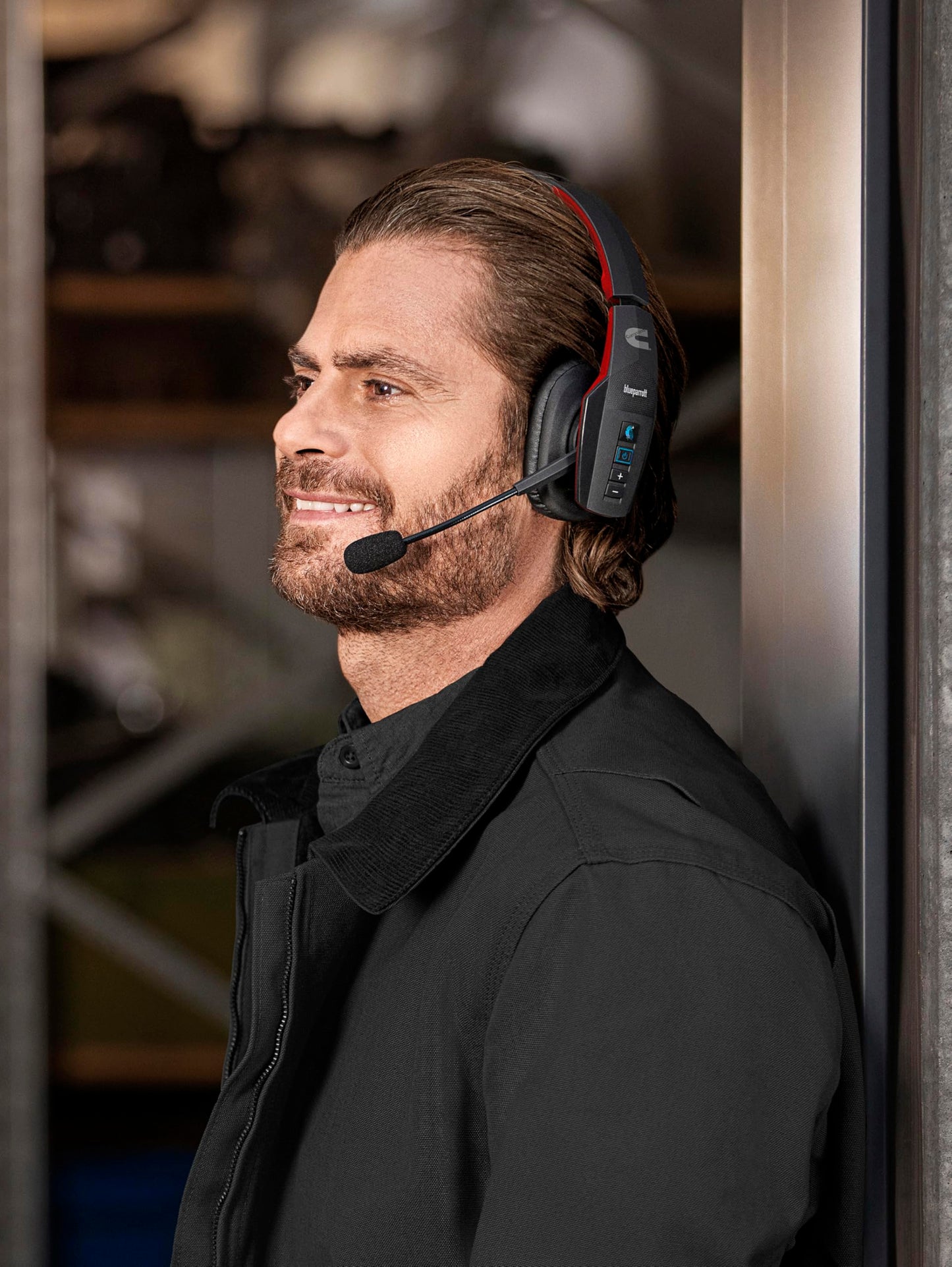 Cummins Edition BlueParrott B450-XT Noise Cancelling Bluetooth Headset - Unique Design with Industry Leading Sound & Improved Comfort, Up to 24 Hours…