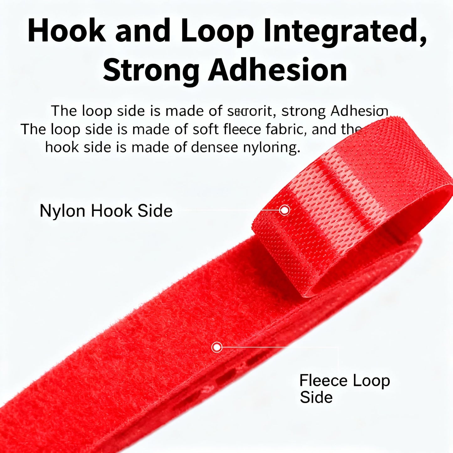 ArmorSmith Hook and Loop Tape - 32ft x 0.4" Self Adhesive Strips Roll, Strong Sticky Double Sided Adhesive Tape for Cable Management, Wire Ties