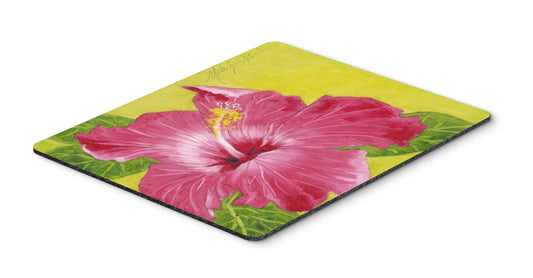 Caroline's Treasures TMTR0317MP Hot Pink Hibiscus by Malenda Trick Mouse Pad, Hot Pad or Trivet for Home Office Gaming Working Computers Laptop Mouse