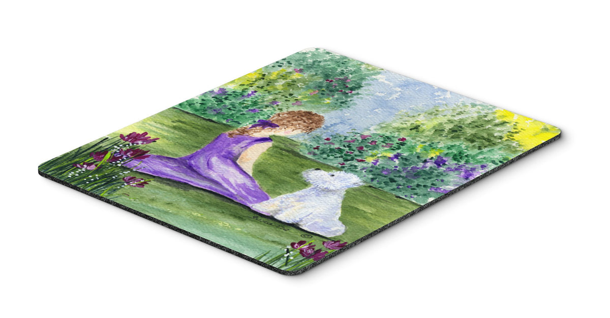 Caroline's Treasures SS8246MP Westie Mouse Pad, Hot Pad or Trivet for Home Office Gaming Working Computers Laptop Mouse Mat,Washable Large Mousepad