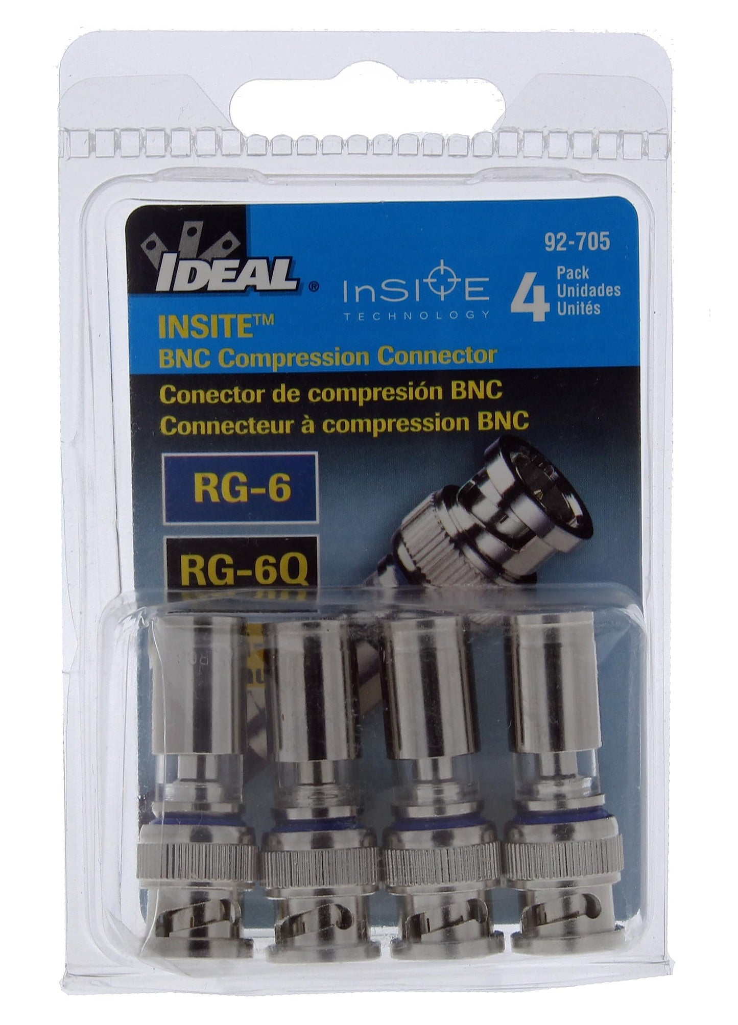 Ideal Electrical 92-705 BNC Compression Connector 4 Pack