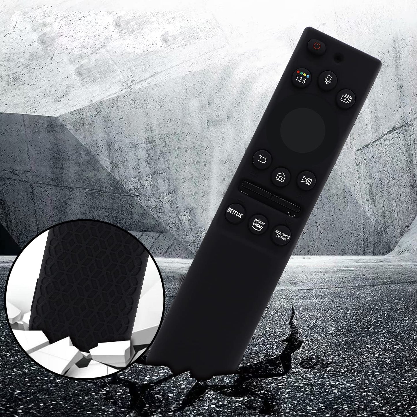 ZEVGOV Silicone Case for Samsung Smart Solar Cell Remote Control BN59 Series, Protective Kids-Friendly Shockproof Remote Control Sleeve Holder