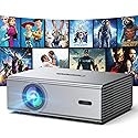 4K 1080P Smart Projector - Wireless Streaming with WiFi 6, and Bluetooth 5.3, Auto Keystone Correction, Full HD Outdoor Movie Projector for Gaming