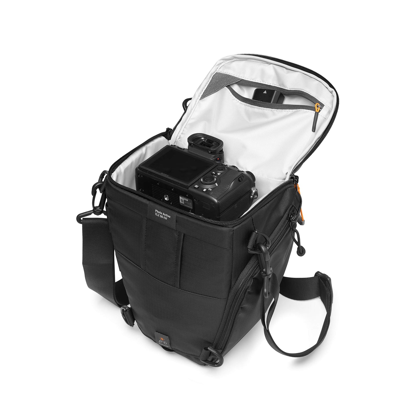 Lowepro Photo Active TLZ 50AW Mirrorless and DSLR toploader - Removable Shoulder Strap - organizing Pockets - for Mirrorless Like Sony Apha 9