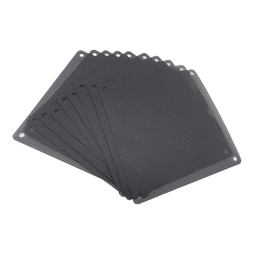 HFEIX 140MM Computer Fan Filter Pc Dust Filter Length 5.51x5.51 Inches (LXW) Black - 10 Pack(140x140)