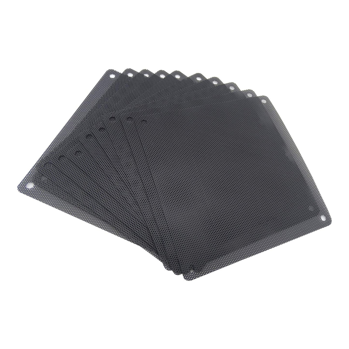 HFEIX 140MM Computer Fan Filter Pc Dust Filter Length 5.51x5.51 Inches (LXW) Black - 10 Pack(140x140)
