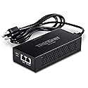 TRENDnet Gigabit PoE++ Injector, TPE-119GI, NDAA + TAA Compliant, Supports 15.4W, 30W, and 95W, Up to 100m(328 ft), Integrated Power Supply, IEEE