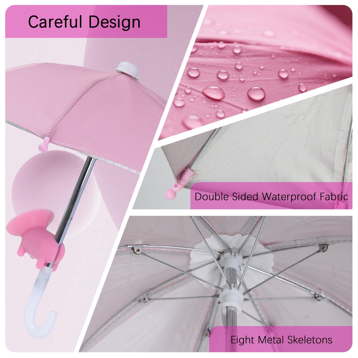 HZZADZXW Cell Phone Umbrella for Sun Shade, Universal Adjustable Stand with Cute Piggy Suction Cup, Outdoor Anti-Reflective Glare Blocking Cell Phone