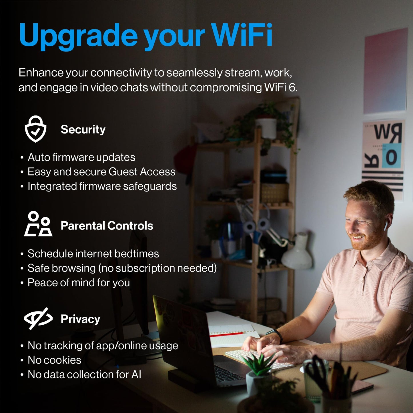 Linksys Multi-gig Micro Mesh WiFi 6 Router | Connect 100+ Devices | 2,000 Sq Ft Coverage | 3.0 Gbps Speeds | No App Required | 2024 Release