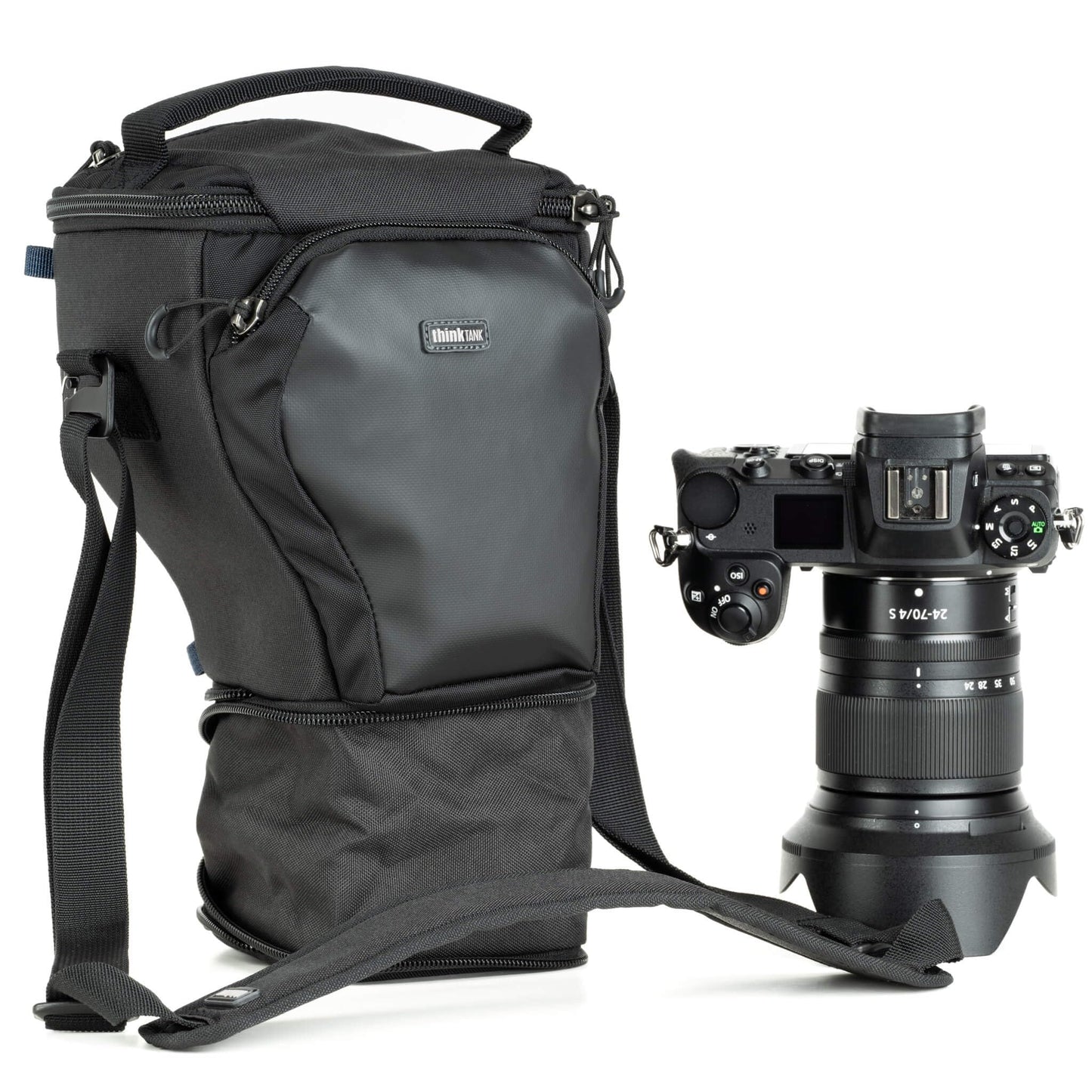 Think Tank Digital Holster 10 V3 Camera Bag Only for Larger Compact Mirrorless Camera Body with 24-70mm f/4 Lens Attached