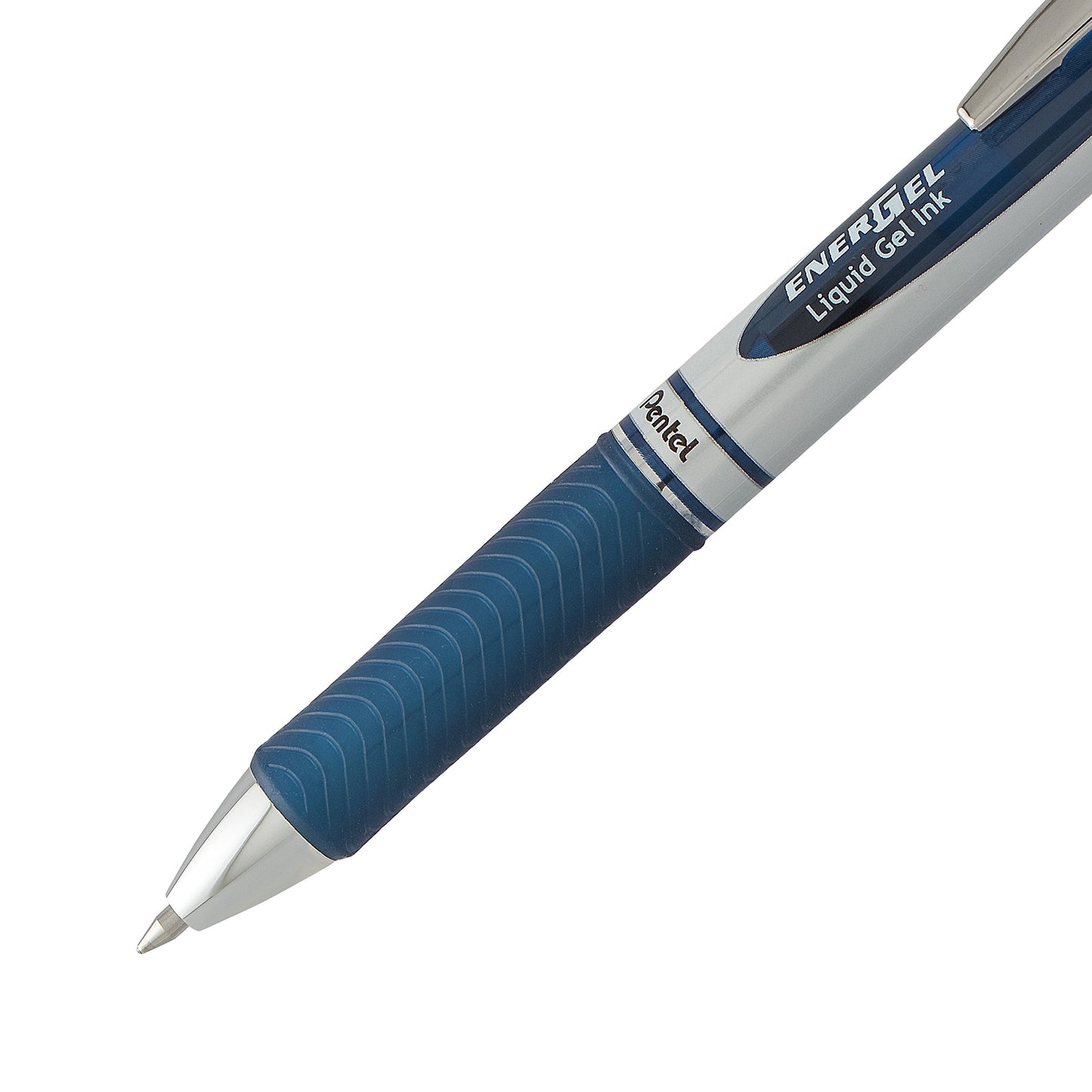 Pentel EnerGel RTX Retractable Liquid Gel Pen, (0.7mm) Metal Tip, Medium Line, Navy Blue Ink 2-Pk (BL77BP2CA)