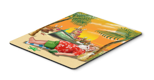 Caroline's Treasures APH5149MP Beach Christmas Santa Claus Napping Mouse Pad, Hot Pad or Trivet for Home Office Gaming Working Computers Laptop Mouse