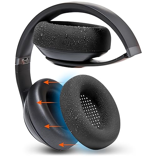 WC SweatZ Studio Pro - Patented Protective Silicone Earpad Covers for Beats Studio Pro Made by Wicked Cushions | Sweatproof & Easily Washable | Black