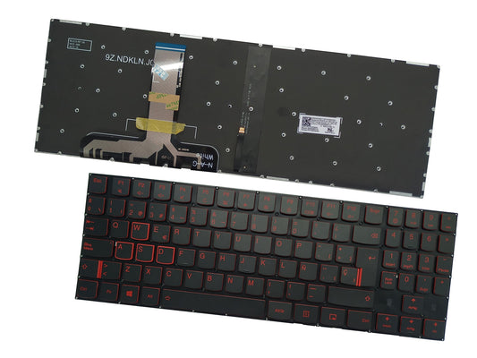Laptop Replacement Keyboard Compatible for Lenovo Legion Y520-15IKB Y720-15IKB R720-15IKB Y530-15ICH Y540-15IRH Y540-17IRH Spanish Layout Backlit