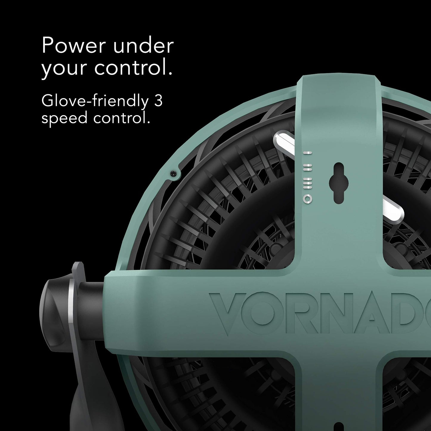 Vornado EXO51 Small Heavy Duty Air Circulator, 3-Speed High Velocity Shop Fan, Dustproof and Water-Resistant, Powerful Motor, Industrial High Impact