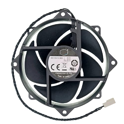 Replacement CPU Cooling Fan FA09025H12LPB Compatible with I3 I5 I7 775 DC 12V 0.36A 9CM 4-pin 4-Wire Size: 90 * 90 * 25MM