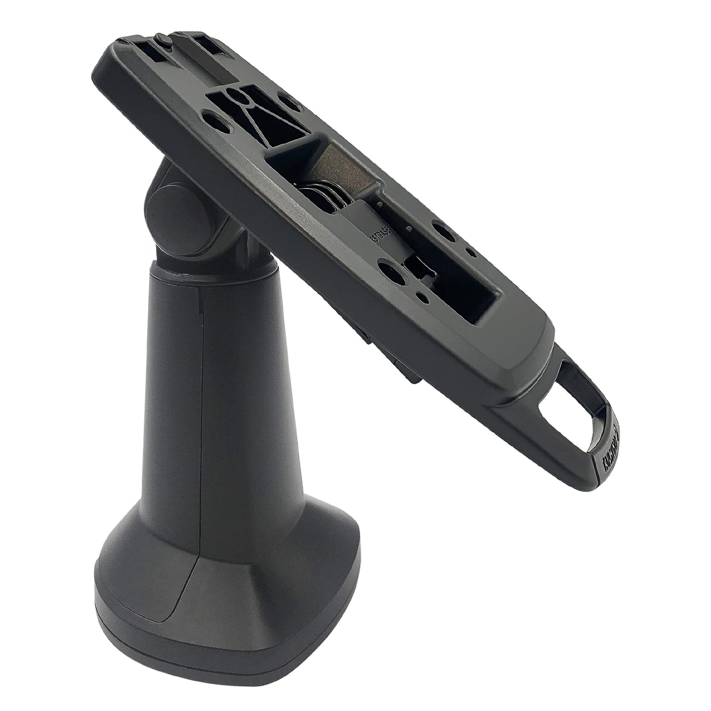 ENS Tailwind Ingenico Lane/3000/7000/8000 7" Latch and Lock Pole Mount Terminal Stand, Adhesive Installation, Black