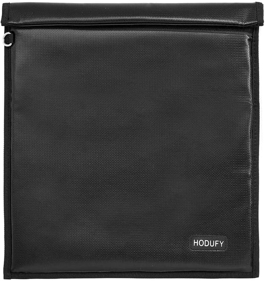 Hodufy Faraday Bags 9.8 x 11 Inches, Fireproof & Waterproof Faraday Cage, Faraday Key Fob Protector, Cell Phone Signal Jammer, Car RFID Signal