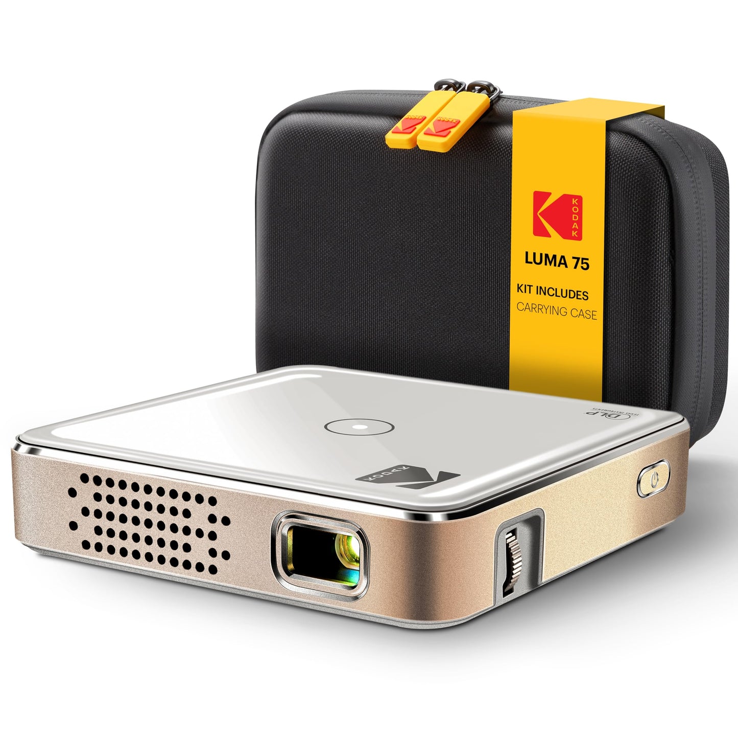 Kodak Ultra Mini Rechargeable Pocket Projector - DLP Pico Projector with 100” Display, HDMI/USB/Micro SD, Built-in Speaker & Carrying Case