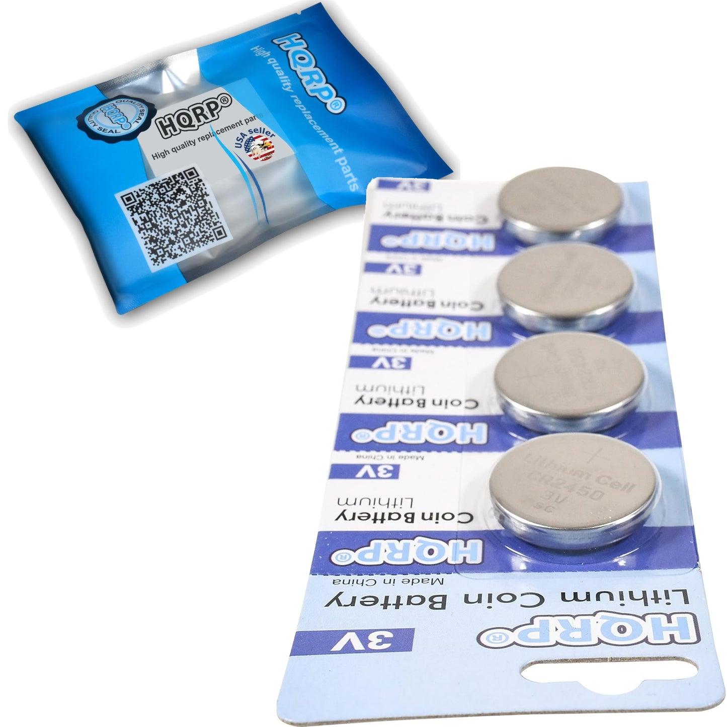 HQRP 4-Pack Lithium Battery Compatible with Viking auto Darkening Welding Helmets, Models 1840