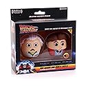 Bitty Boomers Universal: Back to The Future - Doc Brown & Marty McFly - Pack of 2 - Mini Bluetooth Speakers