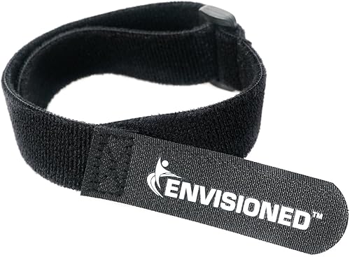 Velour Cinch Straps 2" x 15" - 6 Pack, Soft Touch Microfiber Reusable Hook and Loop