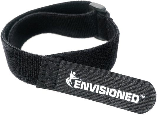 Velour Cinch Straps 2" x 15" - 6 Pack, Soft Touch Microfiber Reusable Hook and Loop