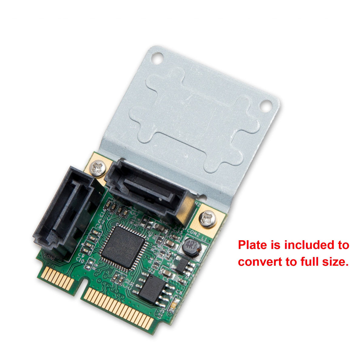 Mini PCIe to SATA III 2 Ports Raid Adapter Card ASMedia 1061R for Ipfs Mining and Adding SATA 3.0 Devices