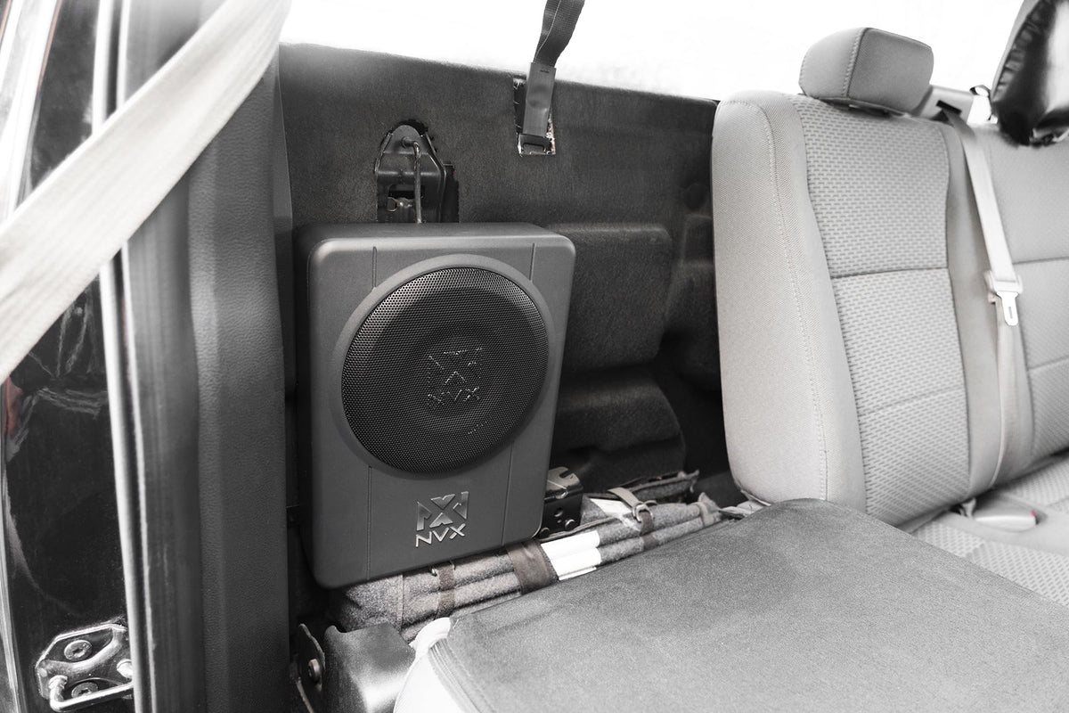 NVX Amplified and Loaded 10" Ported Under Seat Universal Subwoofer System