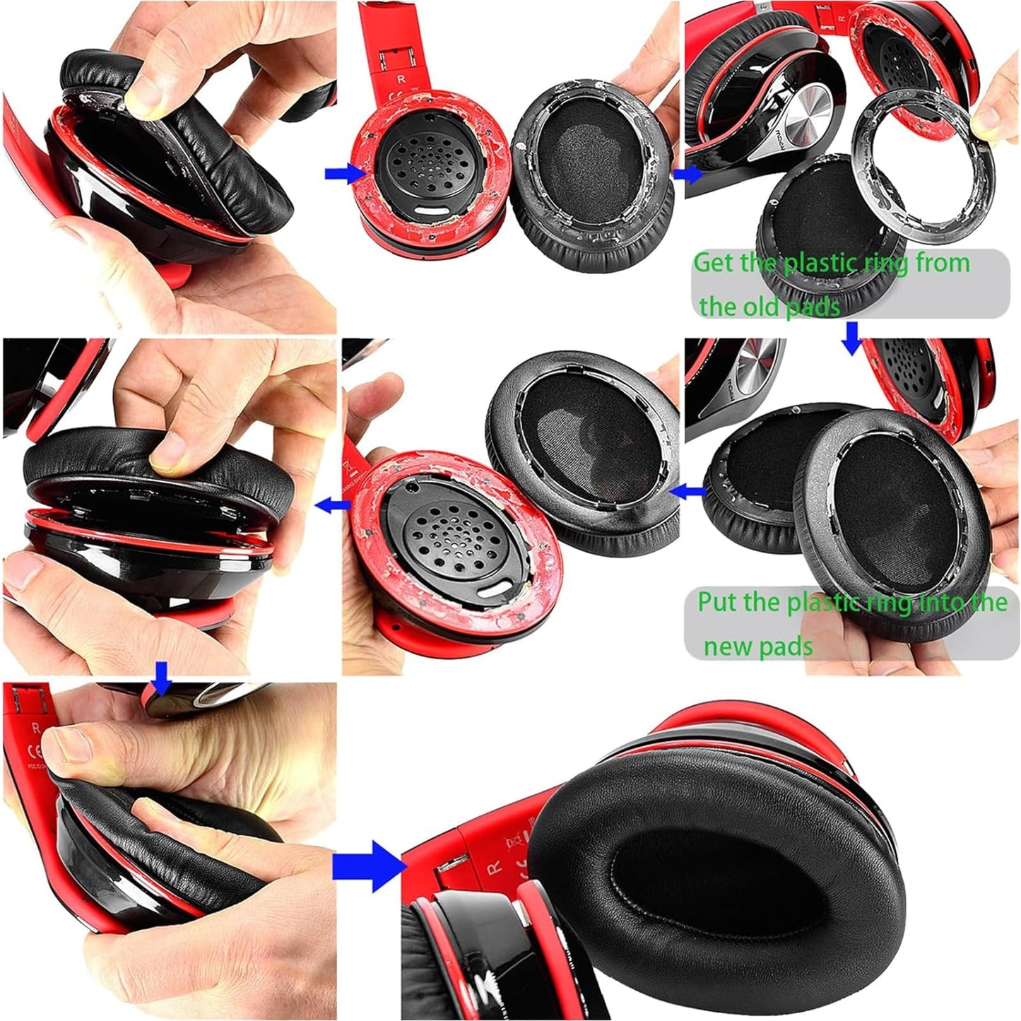 Replacement Earpads Ear Pad Pads Cushions Compatible for Mpow 059 Bluetooth Headphones (059 PAD)