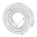 Power Gear Coiled Telephone Cord, 4 Feet Coiled, 25 Feet Uncoiled, Phone Cord works with All Corded Landline Phones, For Use in Home or Office, White