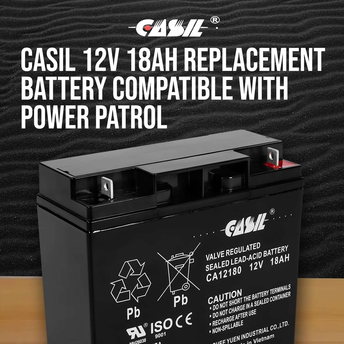 Casil 12V 18Ah SLA Battery Compatible with 7500 EXL Portable Generator