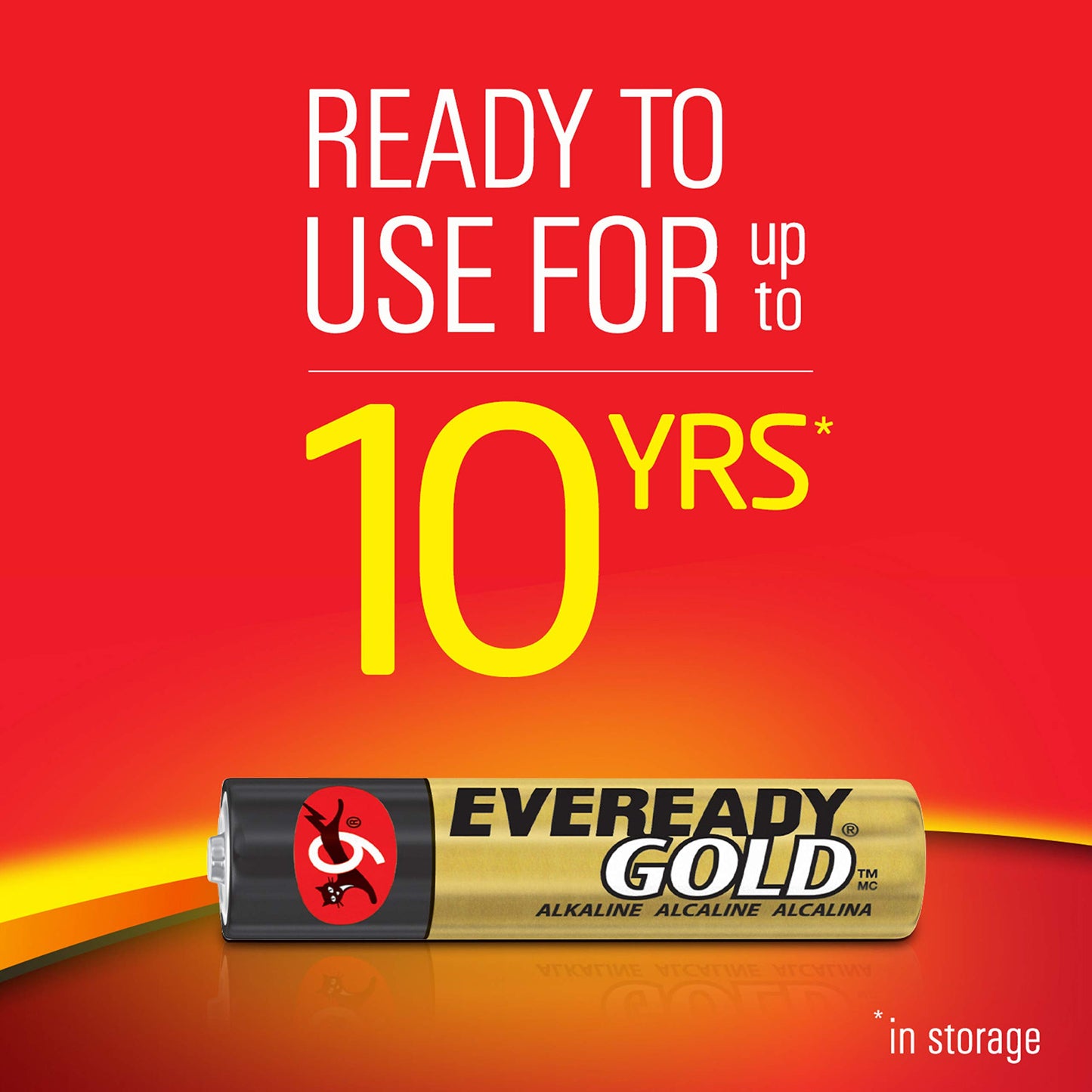 Eveready Gold Alkaline AAA Batteries, 4 Pack of Triple A Batteries