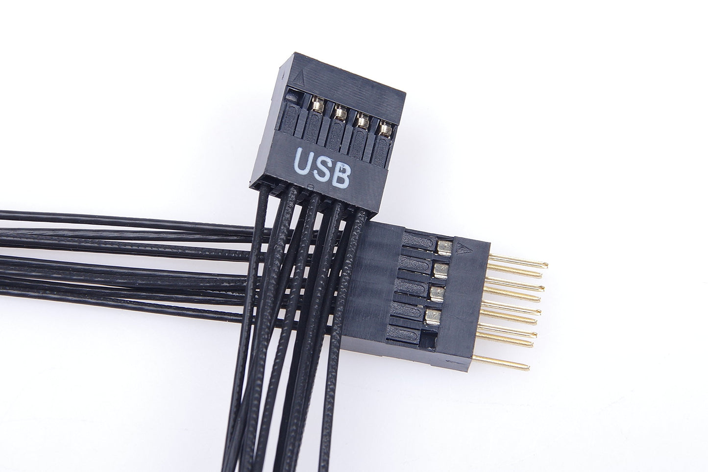 LM YN Motherboard Extension Cable Set 22AWG Silver Plating Cord Gold-Plated Plug Six Kinds POWE LED HDD LED Power SW Reset SW HD Audio Front USB